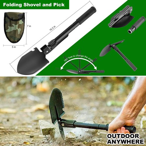 Gift for Father's Day Men Dad Husband,142 Pcs Survival Kit and First Aid Kit, Professional Emergency Kits Survival Gear and Equipment with Molle Pouch, for Men Women Camping Outdoor Adventures