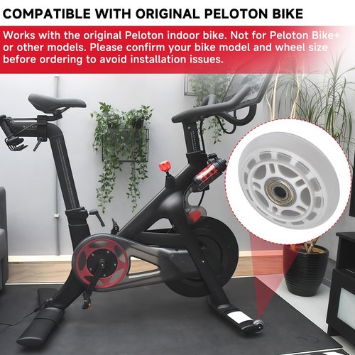 Replacement Front Wheels Compatible with Peloton Bike – 2.72 Inch Exercise Bike Transport Caster Kit, Mobility Replacement Wheels for Home Gym or Apartment Use