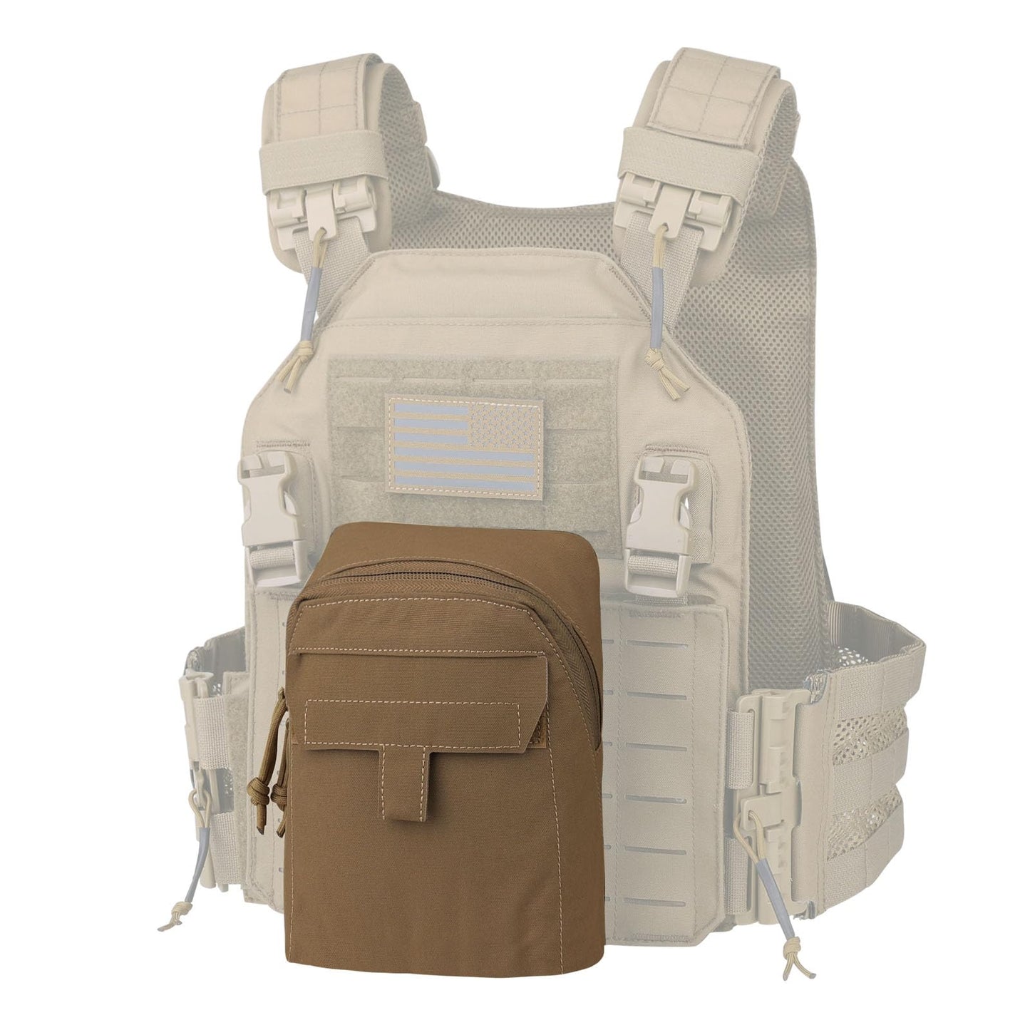 Admin Molle Pouch, Tactical General Purpose Utility Accessories Pouches EDC Gp Pouch for Vest as Expanded Storage Bag