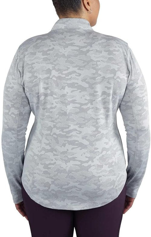 Spyder Ladies' Tech Quarter Zip Top Shirt (XX-Large,Gray)