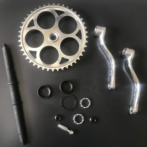 DONSP1986 Bicycle 36T Wide Crank Assembly Kit 3pcs - 2 Stroke & 4 Stroke Gas Motorized Bicycle