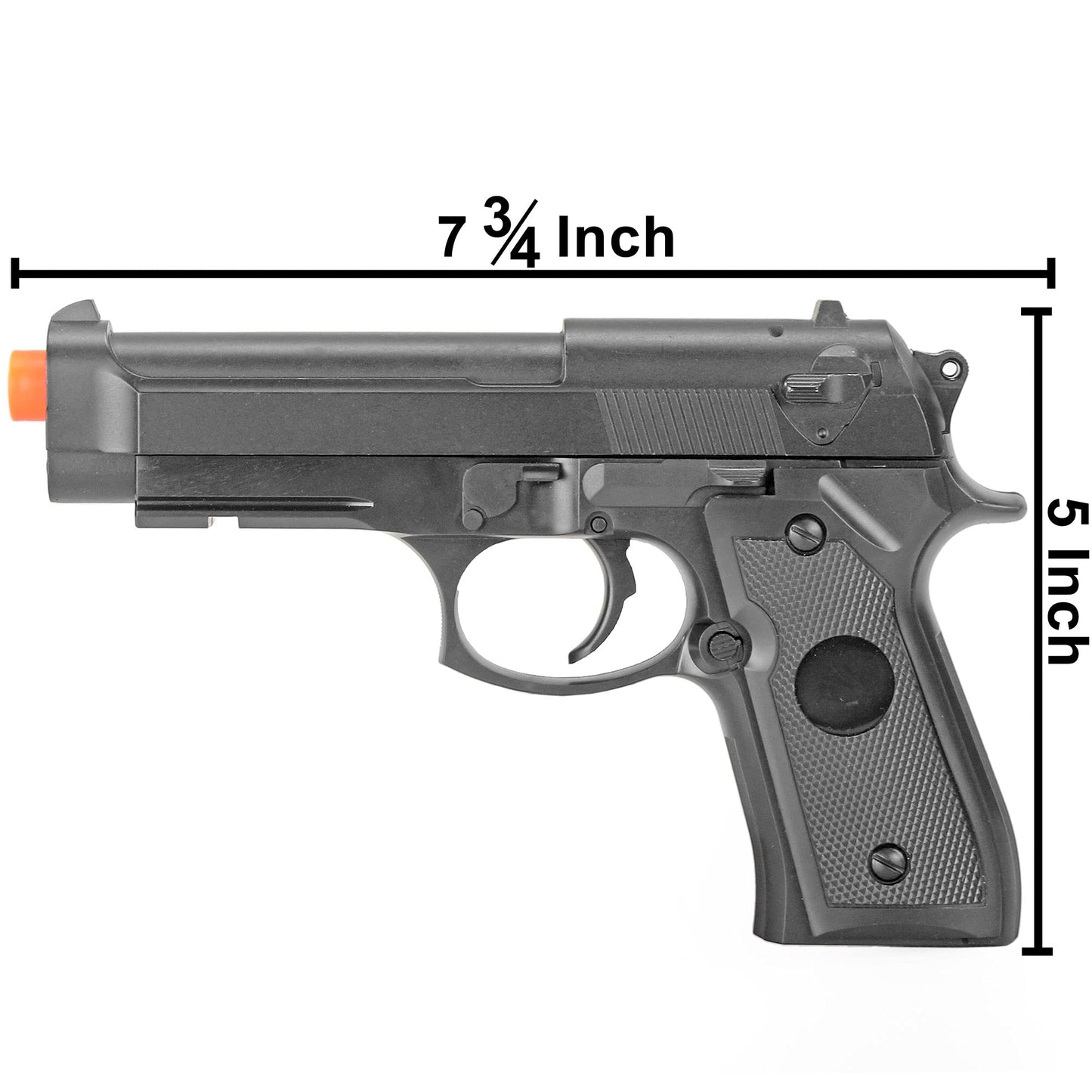 BBTac Airsoft Pistol BM9 - Metal Airsoft Gun Spring Powered, High FPS Precision Metal Alloy Construction