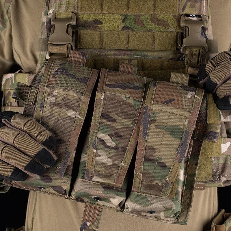 Aekvinks Tactical Gear Crye Precision Front Panel Hook and Loop Placard Platform with Buckle Tactical Vest Adaptive Accessory Plate Board 9.6 * 6.3'' Camo