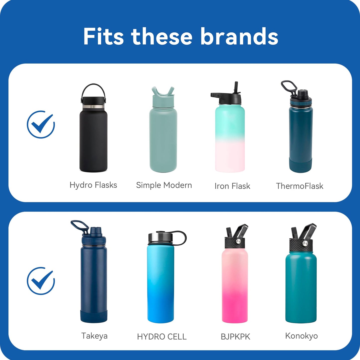 Prurex Replacement Lids for Hydro Flask12 16 18 20 32 40 64 oz Wide Mouth Water Bottle, Water Bottle Accessories for 2.28" Wide Mouth Sport Bottles (1pack)