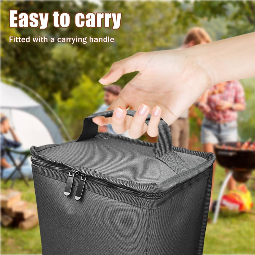 Fuel Cylinder Storage Bag, Butane Fuel Tank Cover with Handle Gas Cylinder Tank Accessories for Outdoor Camping Cooking