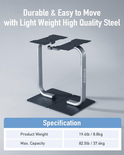 BYZOOM FITNESS 25lb Adjustable Dumbbell & Dumbbell Stand Set