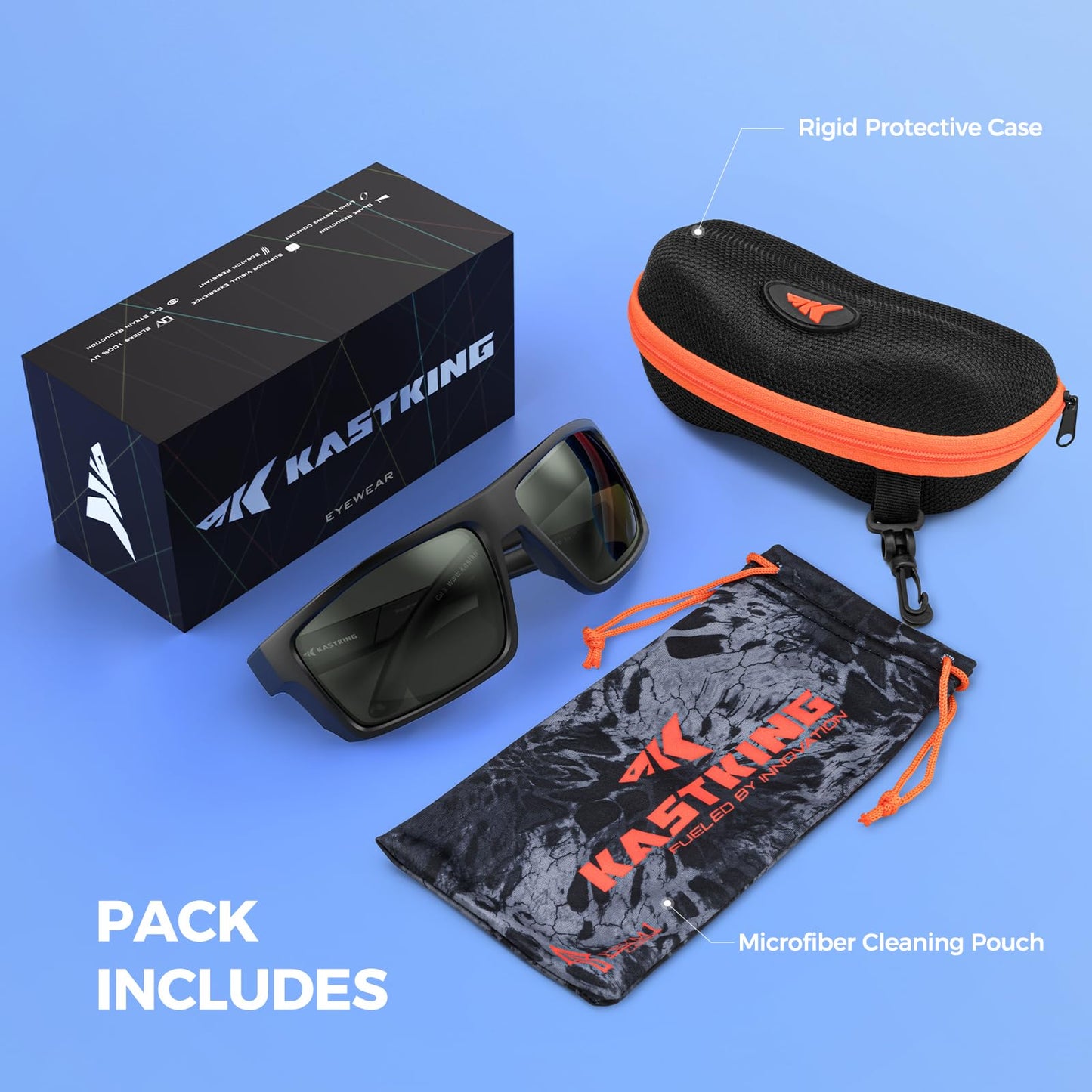 KastKing Waccamaw Bifocal Polarized Sunglasses, Bifocal x2.0 Magnifications, Polycarbonate Lenses, Full Wrap Frame Design, Sports Reader Sunglasses for Men & Women, UV400 Protection
