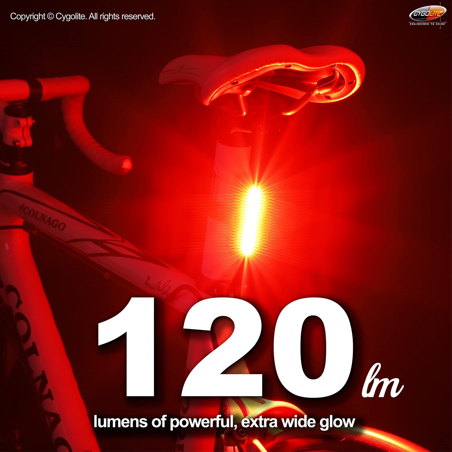 Cygolite Hotrod 120 Lumen Bike Tail Light + CYGOLITE Metro Plus 800 Lumen Bike Light