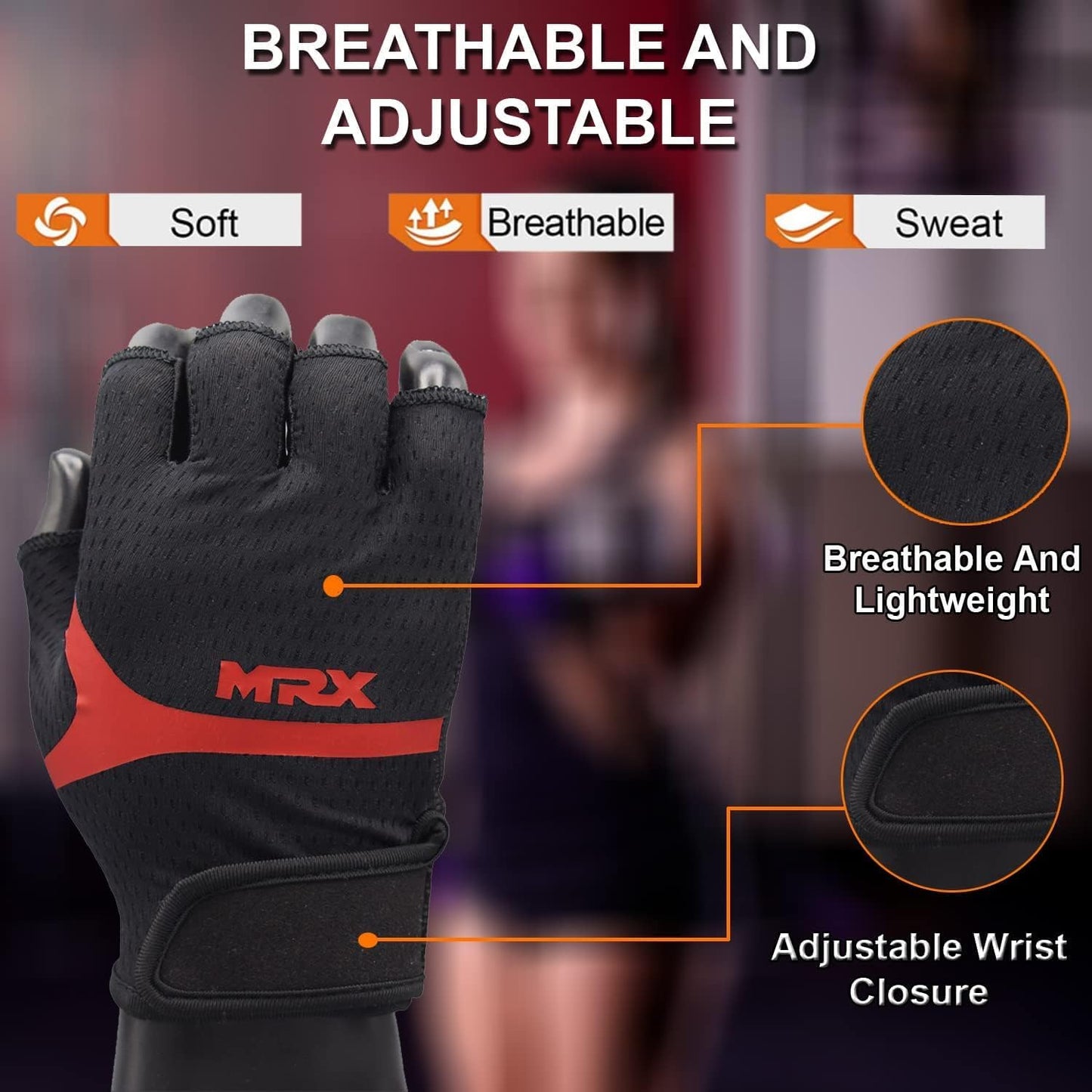 Women's Weight Lifting Gloves - Anti-Slip Padded Fitness Gloves for CrossFit & Training