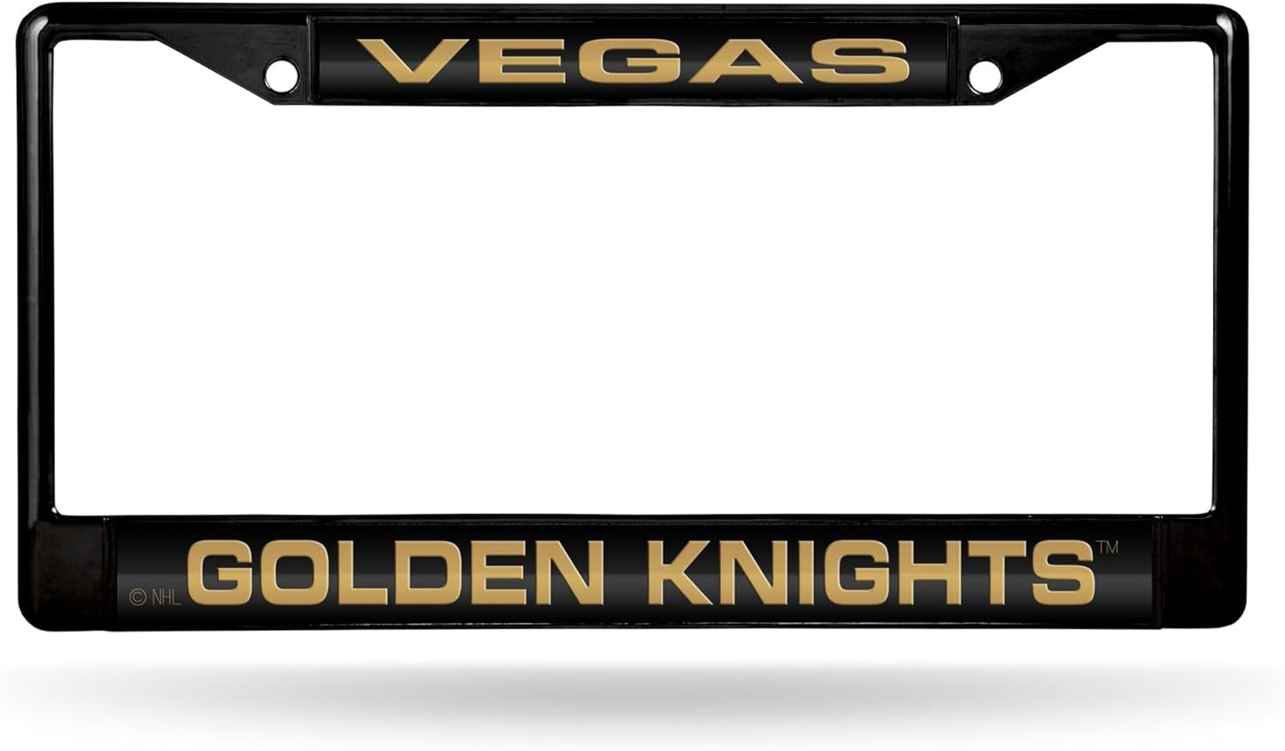 NHL Detroit Red Wings Laser Cut Chrome Frame - 12" x 6" Car Accessory