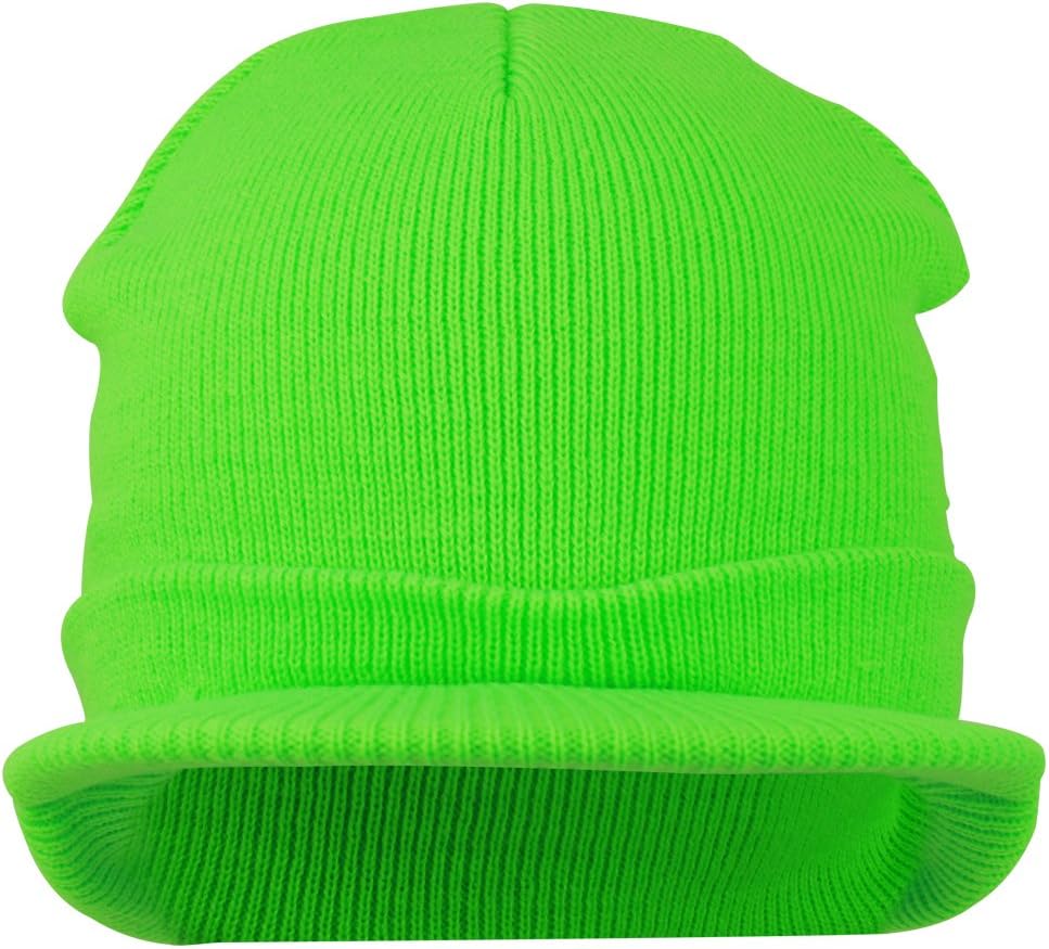 Armycrew Neon Snug Fit Knitted Beanie Visor Cap