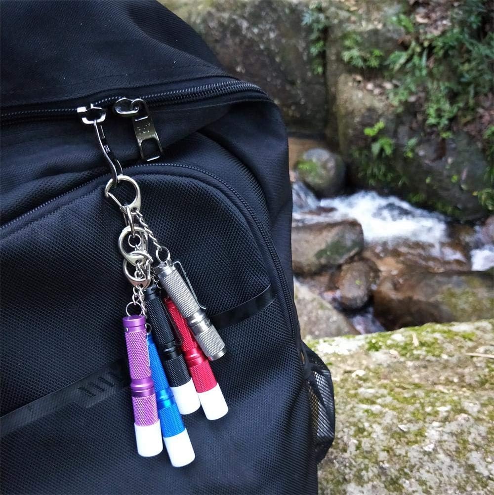 K3 Mini Keychain Flashlight AAA Small Keychain Light Bright 150 Lumens with Diffuser Clip,Multipurpose Pocket Light as Candle Hat Lamp Camp Lantern for Everyday EDC Dog Walking Hiking Camping