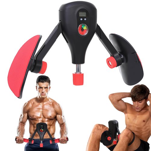 Thigh & Upper Body Exercise Equipment 77 LB, Adjustable Leg and Inner Thigh Strength Home Workout, Upper Body Exercise for Chest, Shoulder, Forearm, Bicep and Arm, Kegel Pilates for Men / Women