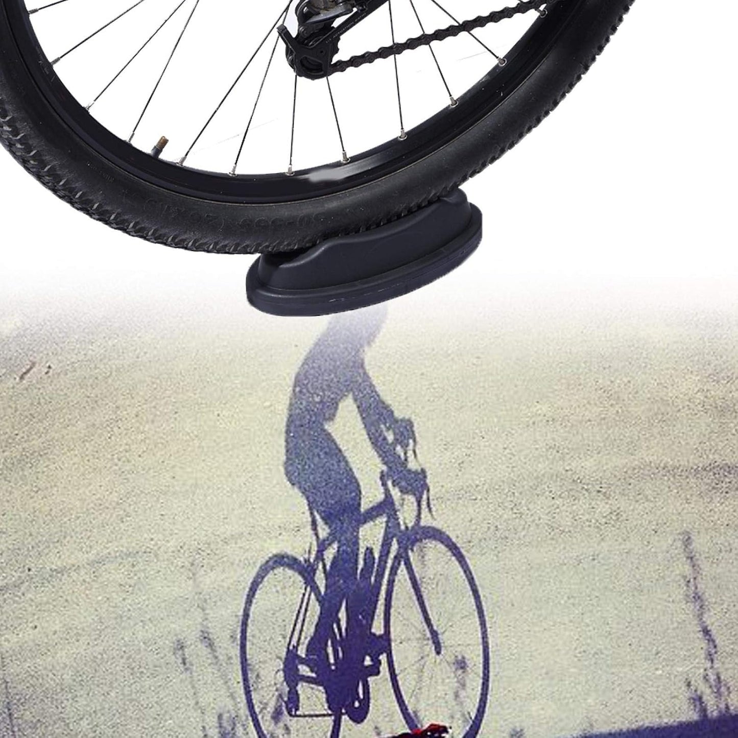 Alomejor Trainer Front Wheel Block Stand Stabilize Support for Indoor Training