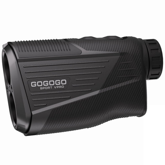 Gogogo Sport Vpro Golf Hunting Range Finder 2500 Yards Laser Rangefinder ZeroIn Disc Golfing with Slope Magnet (Black)