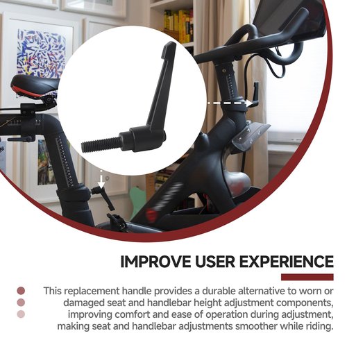 Suitable for Peloton Seat and Handlebar Height Adjustment Handle Replacement – Alloy L Handle for Vertical Post, Compatible Exercise Bike Parts and Tools for Seat/Handlebar Up and Down Adjustment