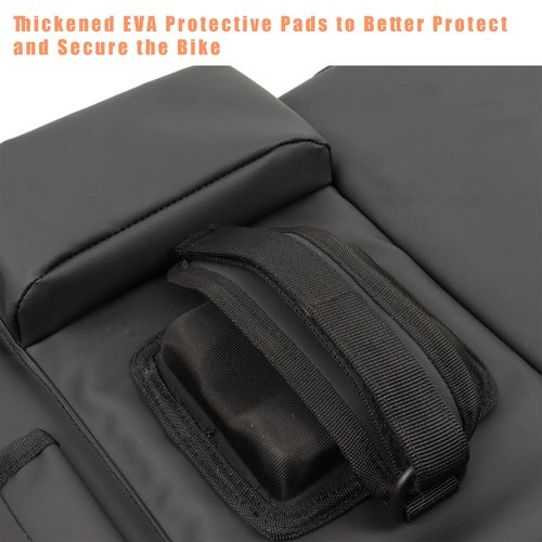 BZWKQA Tailgate Pad for Mountain Bike - Holds 2 Bikes, Truck Bed Bike Rack Pad with Tool Pockets, Universal Fit for Most Pickups