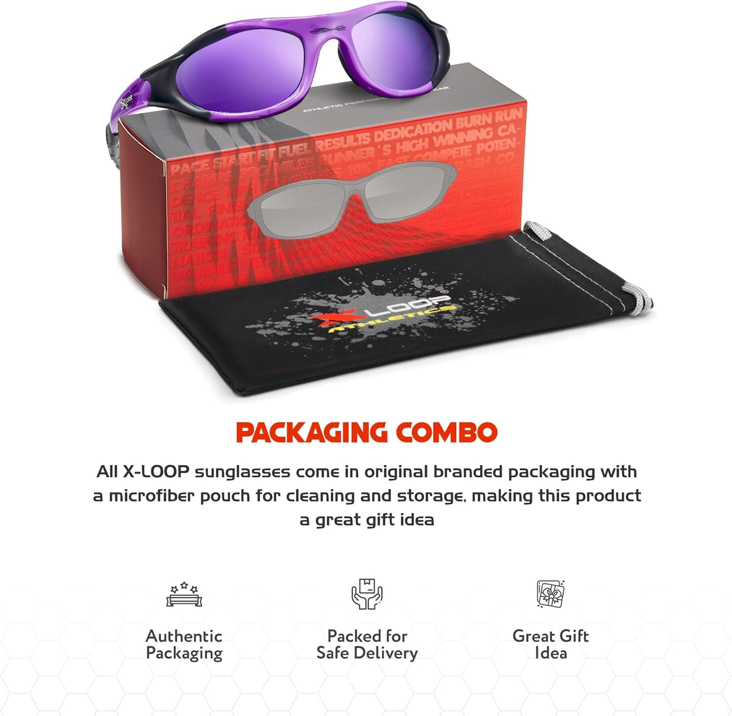 Polarized Youth Sports Sunglasses for Boys & Teens (Ages 8-16) - UV400 Baseball Wraparound