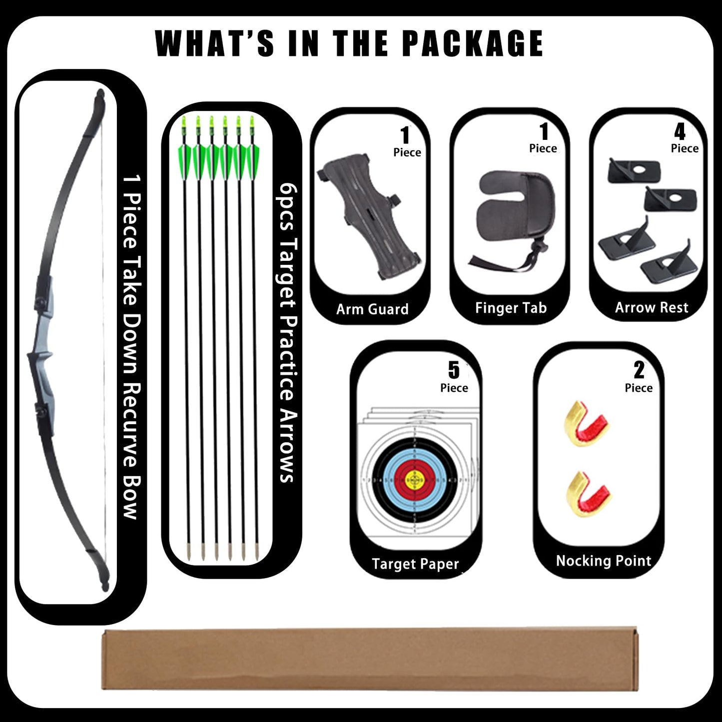 SOPOGER Archery Bow and Arrow Adult - Takedown Recurve Bows for Adults Youth Beginner 20lbs 30lbs Left and Right Handed Outdoor Target Practice Hunting (20 LBS)