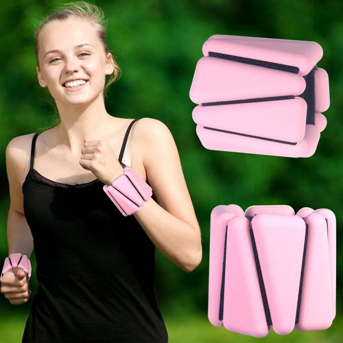 Wrist Weights set for Women, 2 sets of 1 lb each, Silicone Ankle & Wrist Weights for Women & Men, Adjustable Weight fit for Yoga, Dance,Hiking, Jogging,Pilates, Aerobic Exercise and Strength Exercise