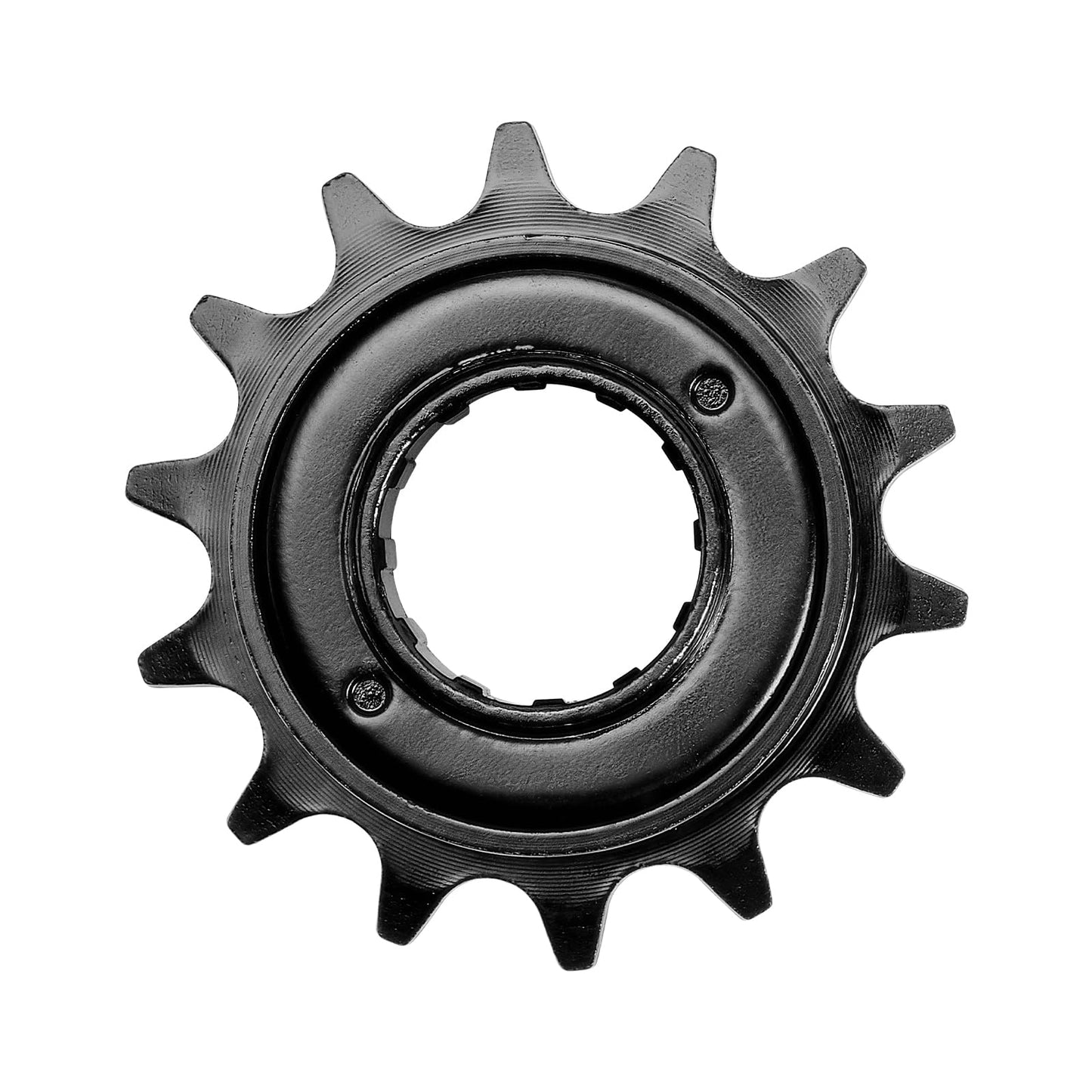 Hycline Single Speed Bike Freewheel: 14T Compatible with 1/2''×1/8'' Bicycle Freewheel - Threaded Type Freehub Replacement Parts (Black)