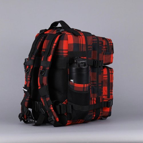 WOLFpak 35L Backpack (Buffalo Red Plaid) Medium Gym and Travel Backpack, Military Grade, Multipurpose Utility Bag for Men and Women, Heavy-Duty & Durable