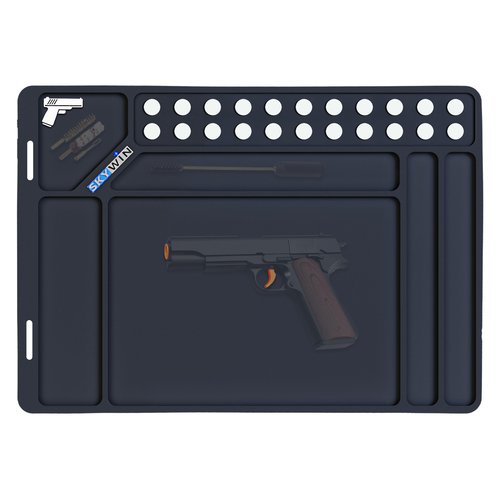 Skywin Cleaning Mat - 17" x 12" Inches for Gun Cleaning Mat, Anti-Slip Shooting Mat, Magnetic and Rubber Mat Repair Workbench