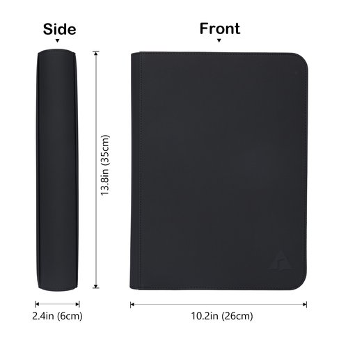 Rayvol Card Binder for 55PT Sports Cards, 9 Pocket Fit 360 Cards, Ringless Trading Card Album - Includes 40 Clear Pages for TCG