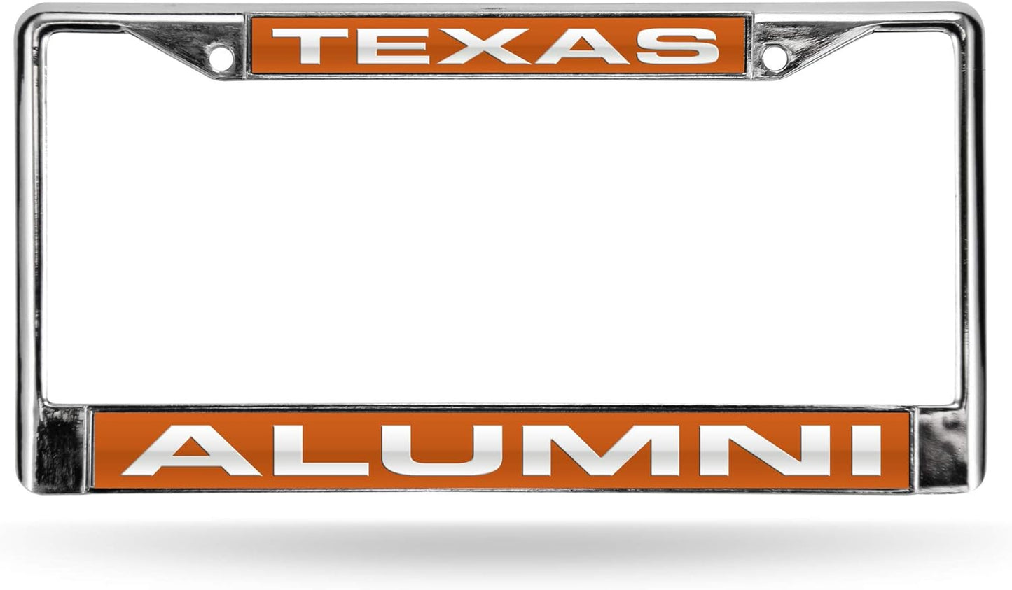 Rico Industries NCAA Unisex-Adult Laser Cut Inlaid Standard Chrome License Plate Frame