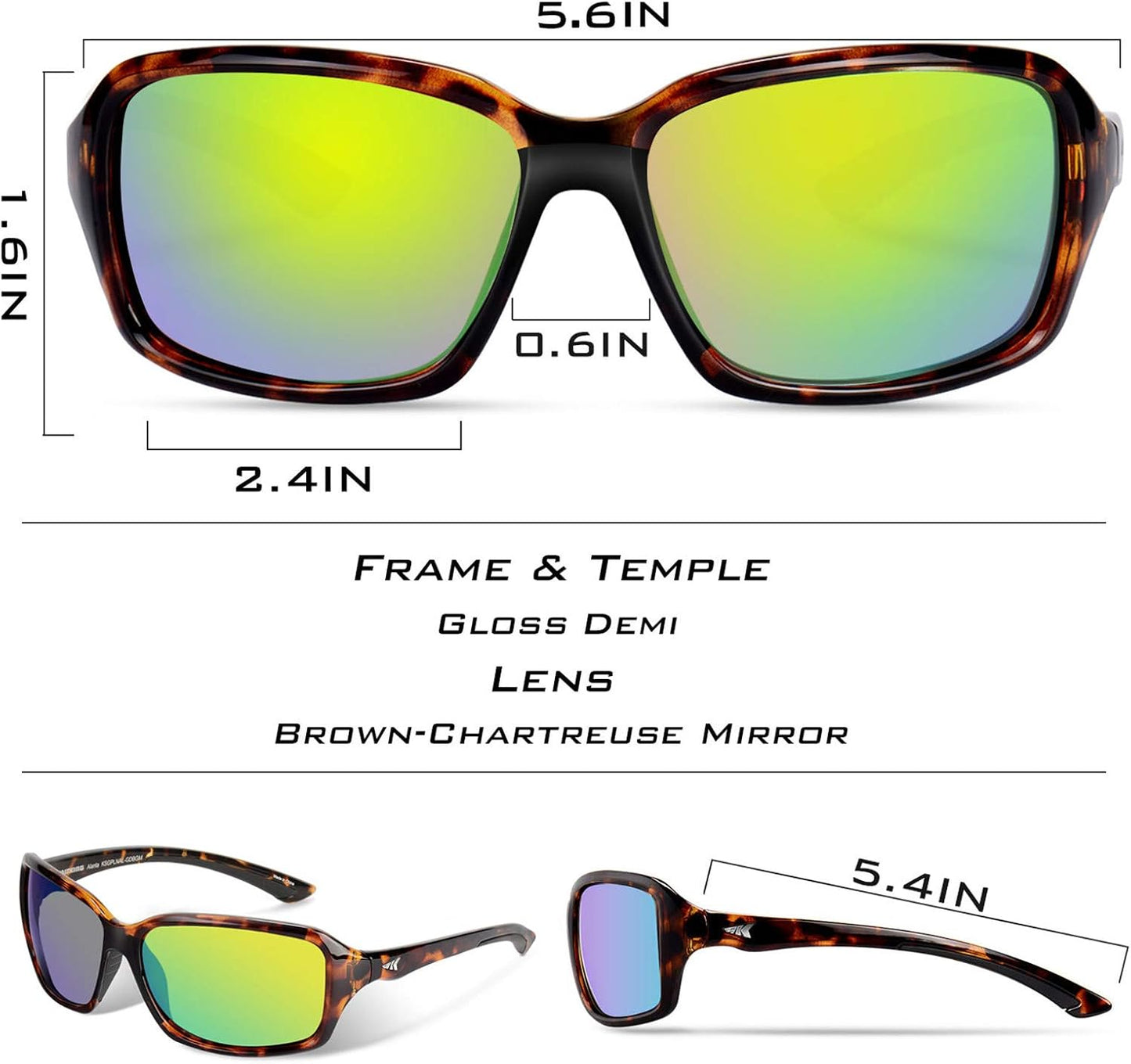 KastKing Alanta Polarized Sport Sunglasses for Men and Women,Ideal for Driving Fishing Cycling and Running,UV Protection