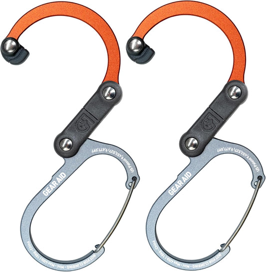 GEAR AID HEROCLIP (Mini) Carabiner Gear Clip and Hook, for Hanging Bags, Purses, Lanterns, Strollers, Tools, Helmets, Water Bottles, and More