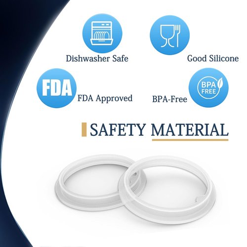 Nuyoach 13 Pcs Water Bottle Lid Gasket Replacement for Takeya Actives 18oz 22oz 24oz 32oz 40oz,Leak-Proof Rubber Seal Ring Gaskets O Ring Replacement Parts for Spout Lid (Not for Takeya Originals)