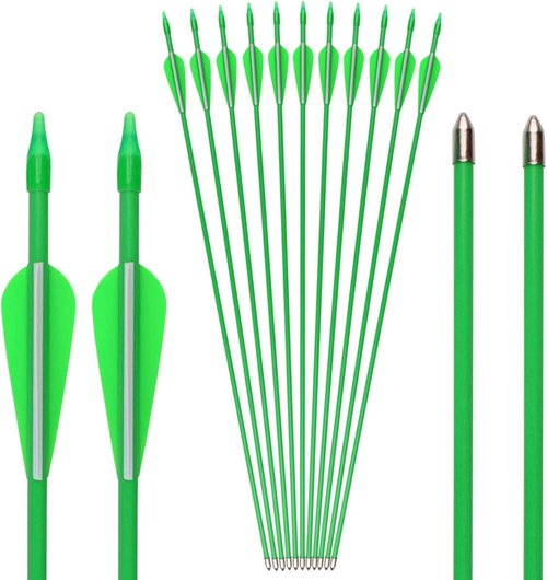 GPP 28-inches Fiberglass Archery Target Arrows - Practice Arrow or Youth Arrow for Recurve Bow