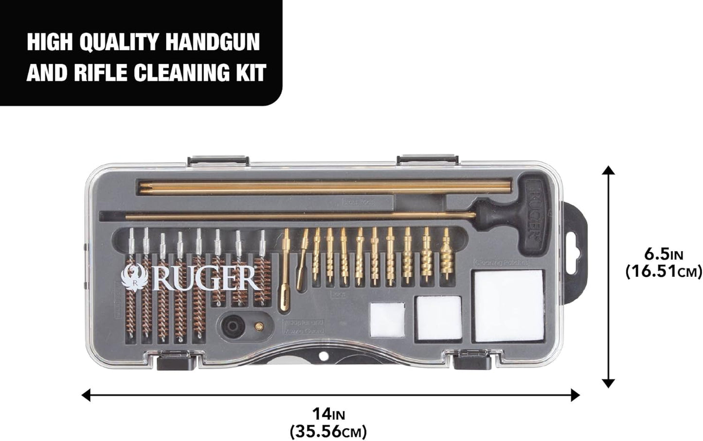 Allen Company Ruger Gun Cleaning Kit with Case – All-in-One Firearm Cleaning & Maintenance Kits for Handguns, Rifles & Shotguns – Basic & Enhanced Kits Available