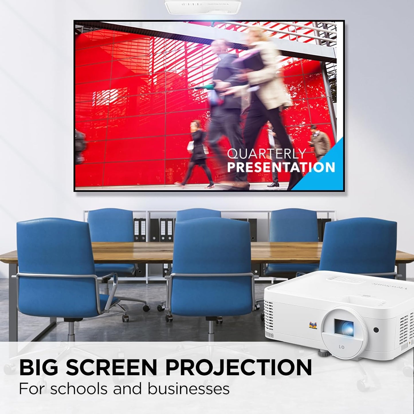Viewsonic LS510WH-2 3000 Lumens WXGA Laser Projector with Wide Color Gamut and 360-Degree Orientation for Business and Education