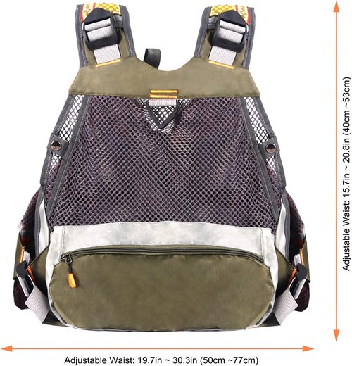 M MAXIMUMCATCH Maxcatch Fly Fishing Vest Pack for Men and Women Adjustable Outdoor Fishing (Vest/Sling Pack/Backpack)