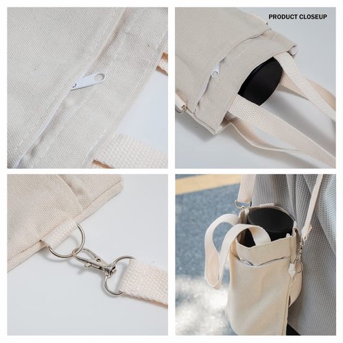 cyclopes Water Bottle Bag,Water Bottle Carrier Bag, Reusable Insulated Coffee Cup Carrier, Portable Drink Holder with Handle Organizer Tote Bag for Hot & Cold Drinks