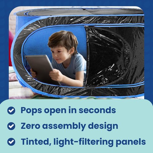 WeatherPod 1-Person Pop-Up Pod with Tinted Panels – Pop-Up Weather Pod, Protection from Cold, Wind and Rain with Added Privacy – Pink