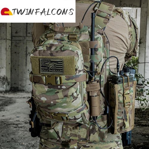 Tactical MOLLE Hydration Pack for 2L Hydration Water Bladder 500D Lightweight Nylon Hydration Pack for Hiking Running Biking and Climbing