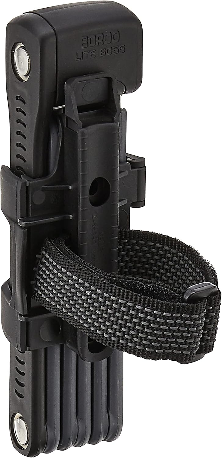 ABUS Bordo Ugrip Lite 6055/85cm Security Level 7 Bike Lock, Black