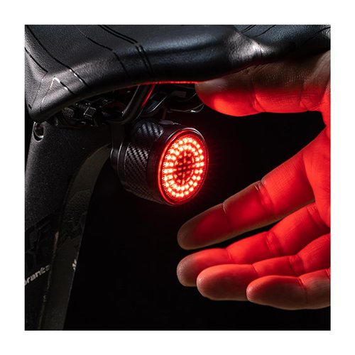 Smart Bike Tail Light with Brake Sensor - 13 LED Patterns Rechargeable Rear Bicycle Light, IPX6 Waterproof Bike Back Light for Night Riding (2 Mounts Included)