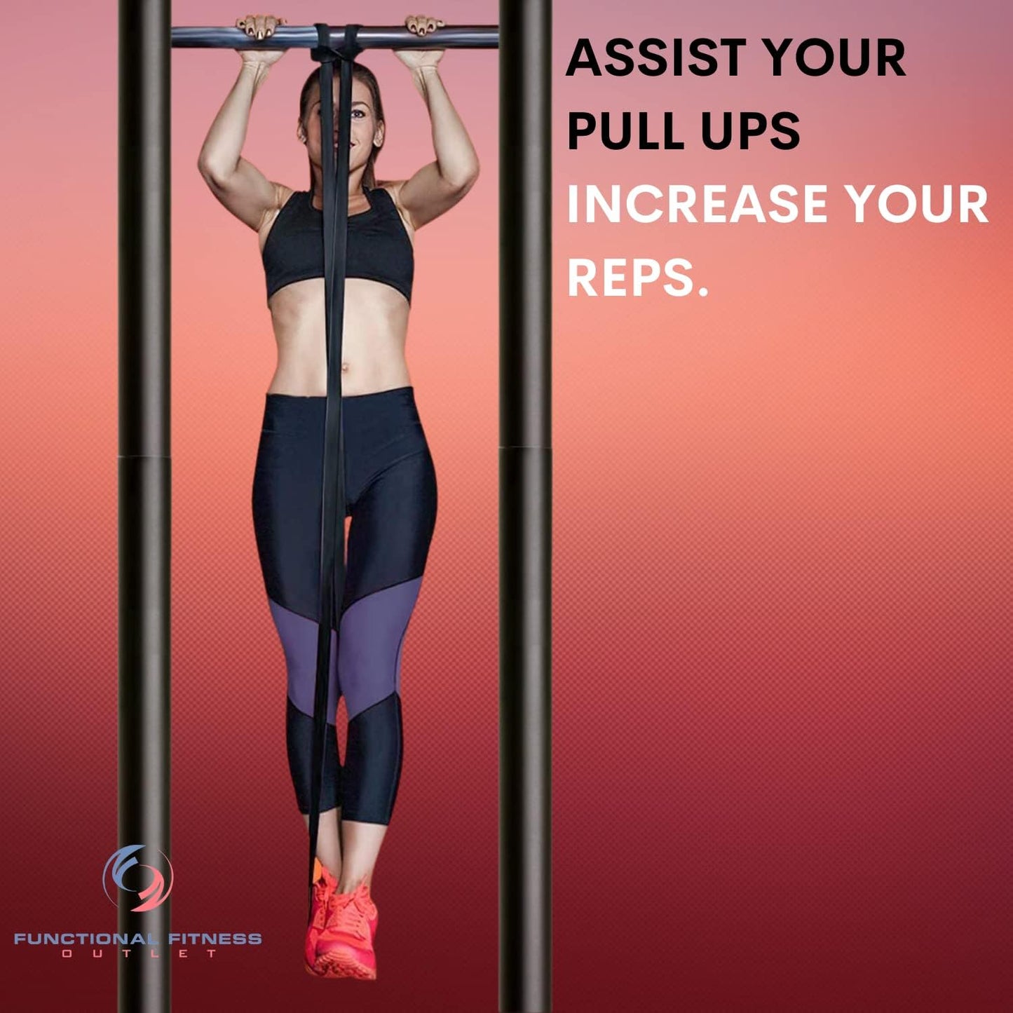 Rubberbanditz Pull Up Assist Bands Set of 3 by Functional Fitness. Heavy Duty Resistance and Assistance Training Bands