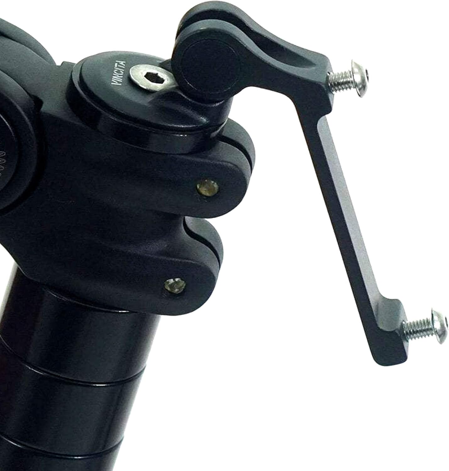 Vincita Stem Top Cap Bike Water Bottle Cage Adapter, Secure Retention System, Lightweight Aluminum Alloy Black Quick and Easy to Mount for All Bicycle