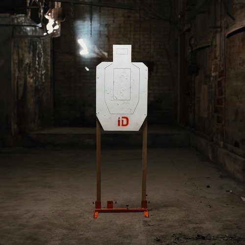 Infinite Defense Self-Healing Infinity Target - Shooting & Archery Competition Style Reuasble Rubber Target Lasts for Thousands of Rounds, Reactive Hits, Weather Proof, No Ricochet, Up to .50 BMG