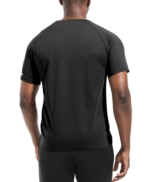 Men's 3 Pack Workout Shirts Dry Fit Crew Neck T Shirts Athletic Running Gym Mesh Short Sleeve Tee Tops Black/Grey/Dark Grey-3P11-M