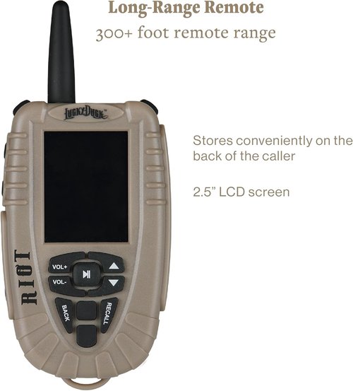 Lucky Duck Riot Electronic Predator Call with Remote and Decoy