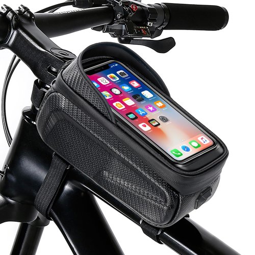 New Cell Phone Front Rack Bag Holder,Sturdy Design No Deformation,Waterproof,Bicycle Bag,Men's Bicycle Gift Gear,Cell Phone Organizer for Cell Phones up to 6.8"