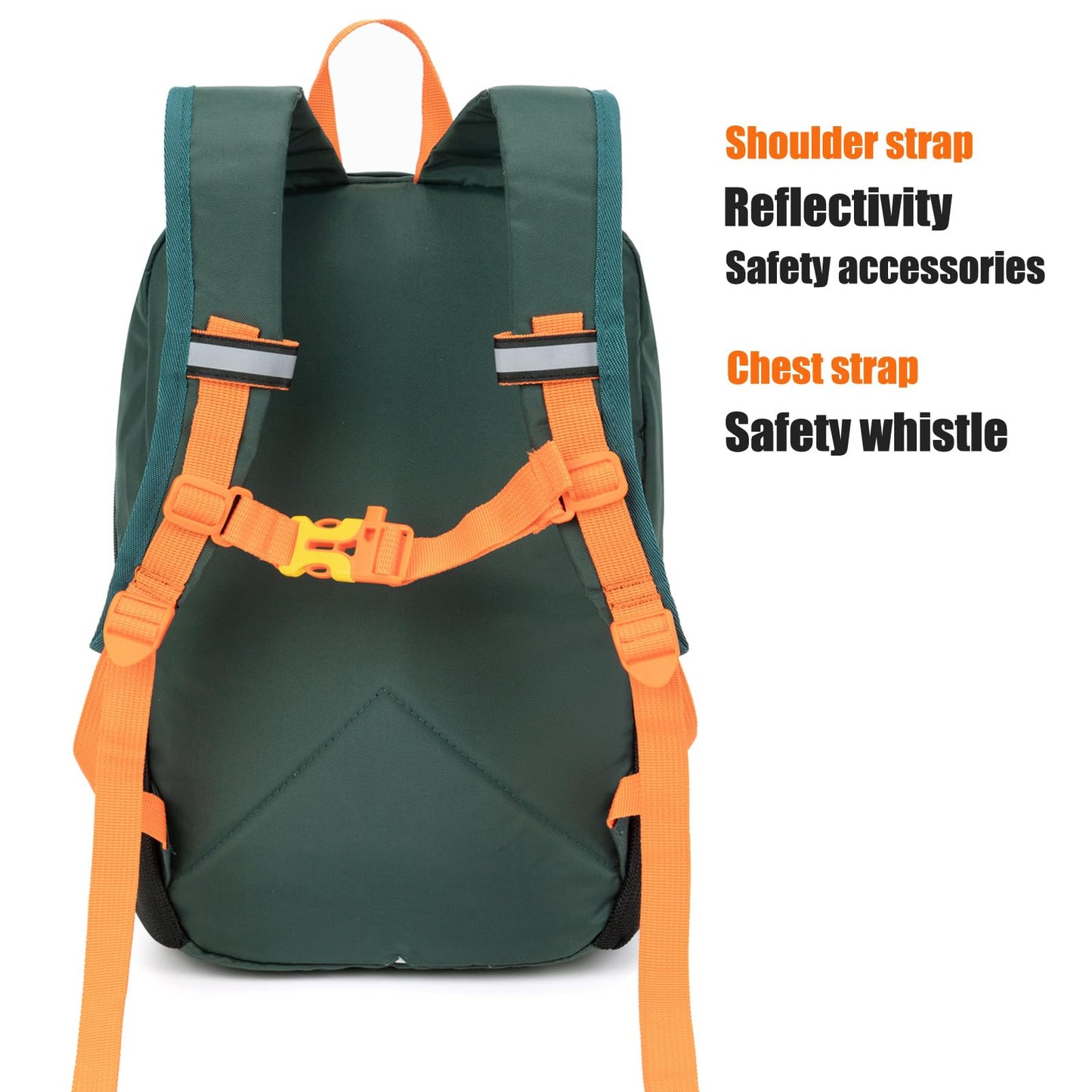 IVYGREEN Little Kids Hiking Backpack, Travel Backpack for Boys or Girls, Ideal for a Day Outdoor Adventures (Armygreen, Kids - Medium)