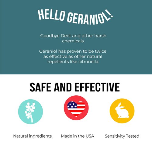 Quitch Geraniol Bug Balm, Bug Spray Alternative Travel Size Repellent, DEET Free Mosquito Shield for Kids, Natural Travel Size Mosquito Repellent Wipes Alternative Balm for Babies, Made in The USA