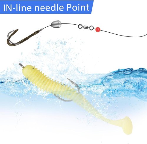 Crappie Panfish Fishing Hooks Aberdeen Hook Set,150pcs Fishing Hooks Long Shank Offset Crappie Hooks Light Wire Fish Hook Carbon Steel Bluegill Hooks Freshwater Bass Catfish Trout Mix Color Small Size